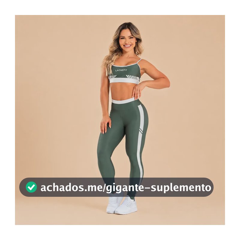 Conjunto Fitness Feminino Calça E Top - Laonefit Unica Conjunto Estampado M