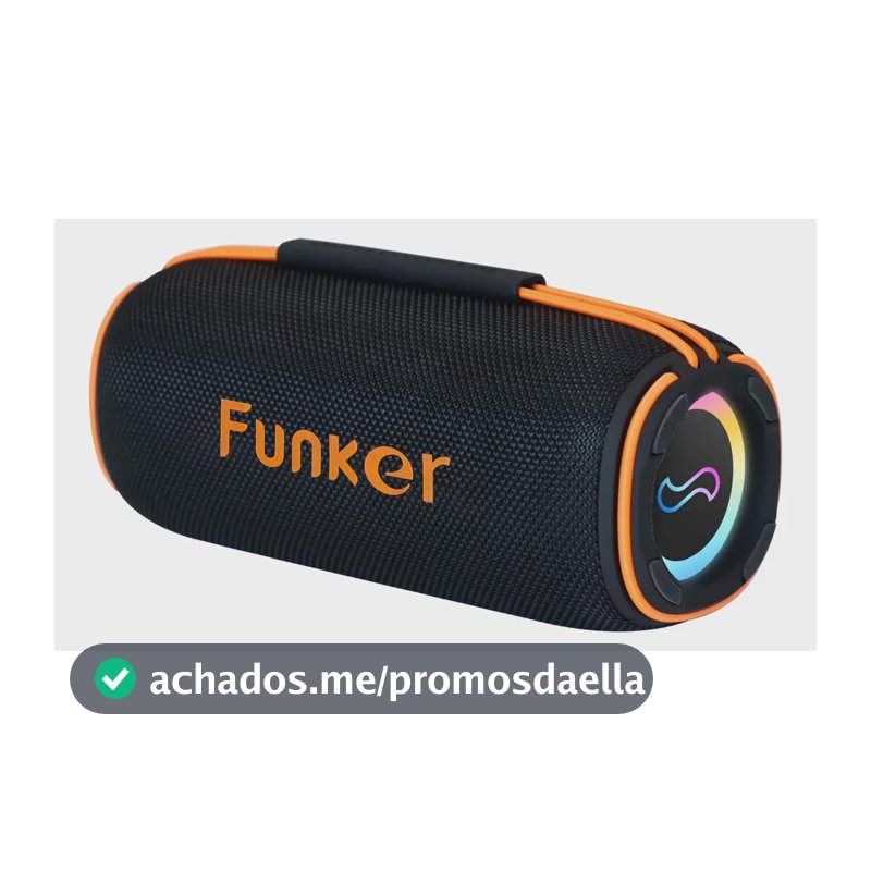 Caixa De Som Bluetooth Portátil 40w H'maston Tn22 Rgb Tws Preto 127/220v