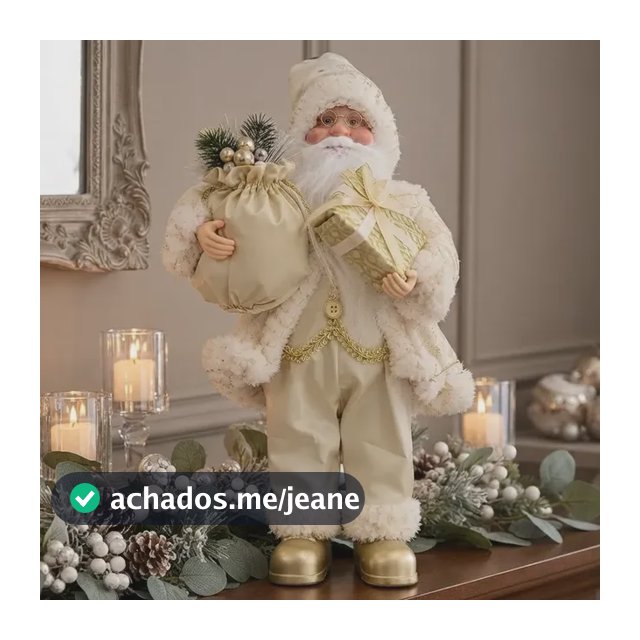 Papai Noel Grande Natalino Natal Mesa Posta Decoração