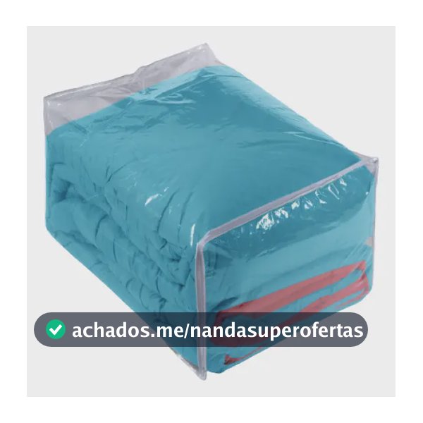 10 Saco Organizador Com Ziper Para Edredom E Coberta Grande 100% Pvc Transparente