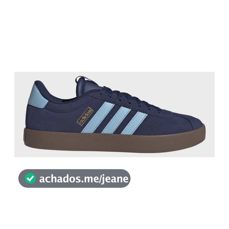 Tênis Vl Court 3.0 adidas Azul / Dark Blue / Clear Sky / Gold Metallic 43 Br