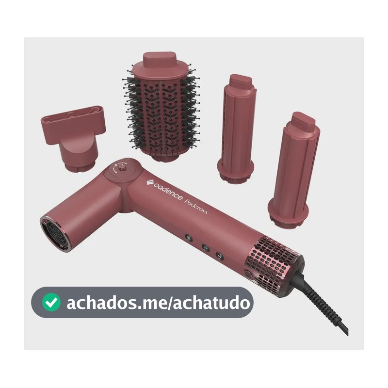 Secador Modelador Cadence Poderosa, SEC1000, Escova e Cachos, 127 V
