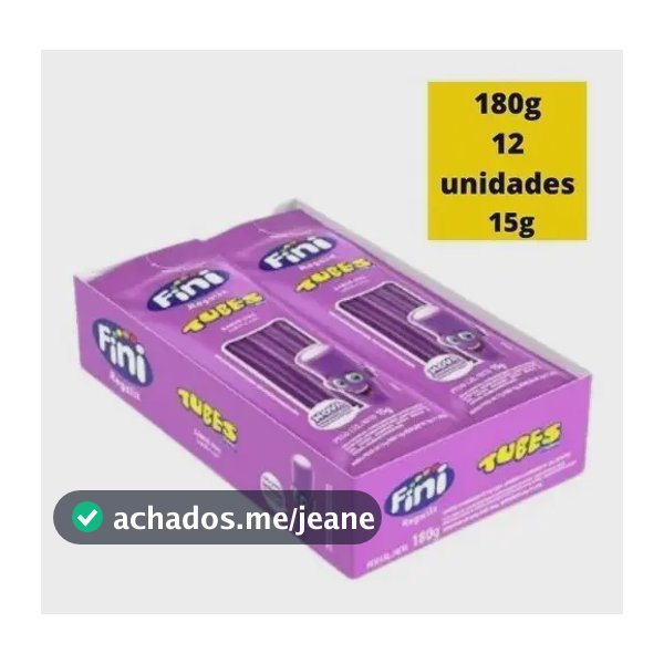 Fini - Tubes - Uva - 15g - C/12