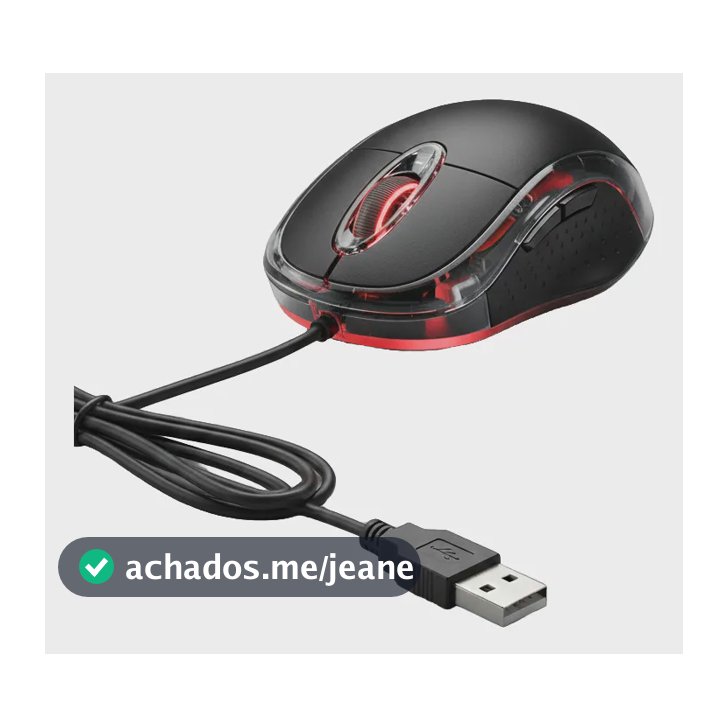 Mouse Com Fio Led Vermelha Ms-9 Optical 1000dpi Notebook Pc