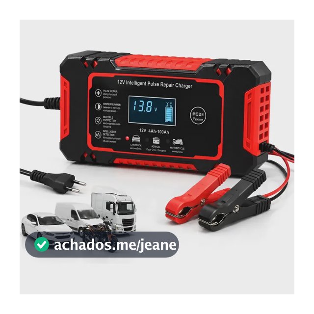 Carregador Inteligente De Bateria Automotiva 12v 6a Bivolt