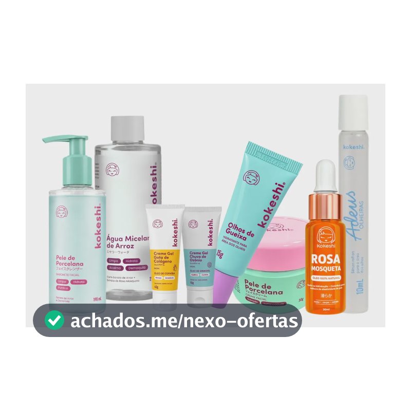 Kit Rotina Completa Skincare Kokeshi