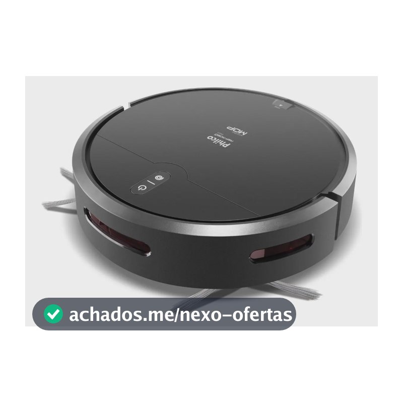 Aspirador de pó robô philco 3 em 1 pas23 Com Mop Preto
