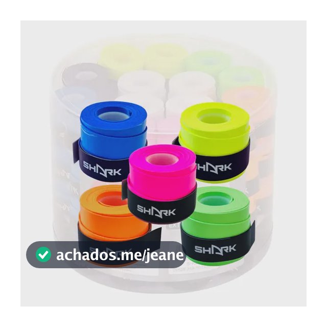 5 Overgrips Shark Pro Extra Tacky 0,5mm Beach Tennis Padel