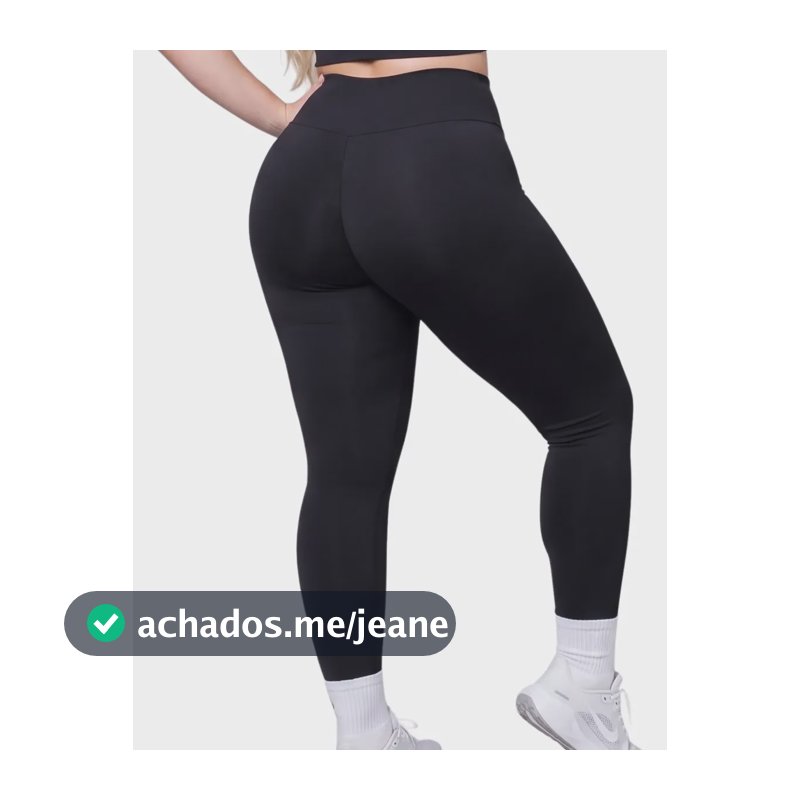 Legging Academia Plus Size Sem Transparência Elastano Selene