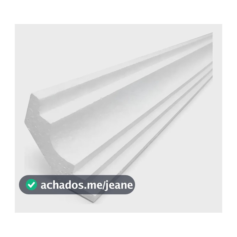 Roda Teto 30mts Moldura De Isopor Sanca Cor Branco Branco