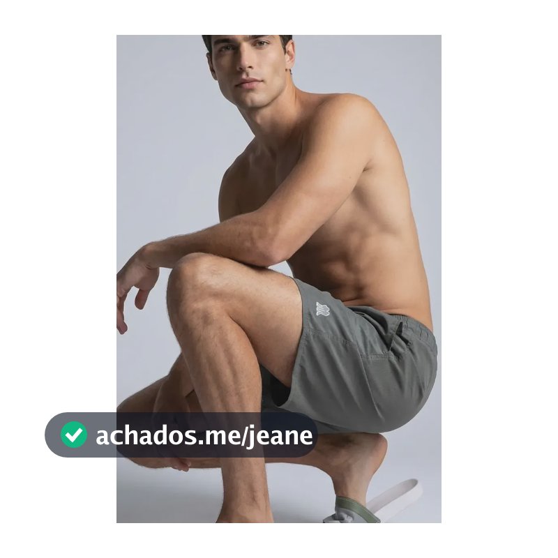 Short Vôlei Masculino Polo Wear Cinza M