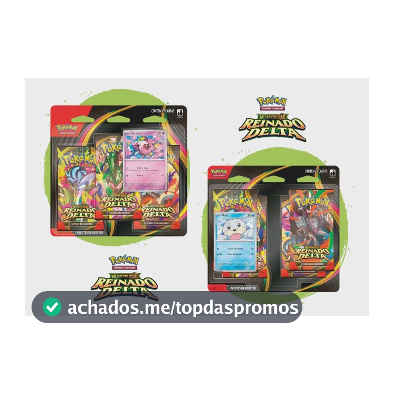 Pokémon Tcg: Kit Blisters Reinado Delta (triplo + Quádruplo) Português