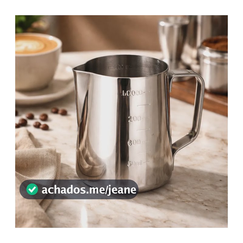 Jarra Barista Inox Bico Precisão Café Latte Arte 600ml Inox
