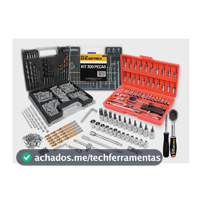 Jogo De Ferramentas Chaves Catraca Philips Fenda 346 Peças Vermelho / Prata / Preto
