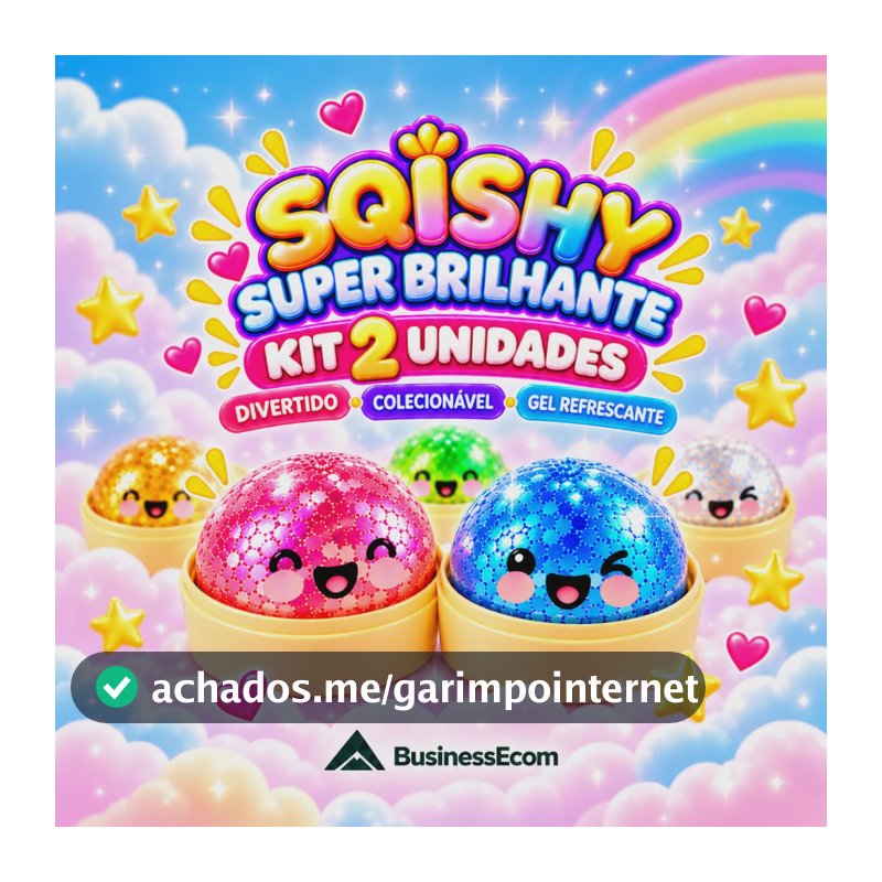 Brinquedo Squishy Aperta Sensorial Brilhante Squish Relaxant Kit-2-sortidas