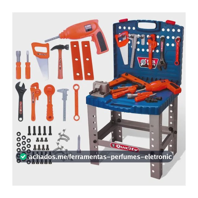 Super Kit Ferramenta Com Furadeira Brinquedo Infantil
