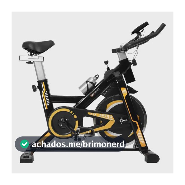 Bicicleta Spinning Com Roda De Inércia De 13kg Wct Fitness Original Cor Preto Preto/amarelo