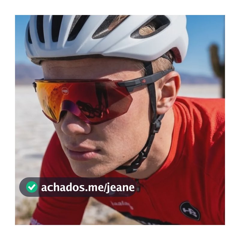 Óculos Hb Flare Matte Black D Red Red Chrome Vermelho Preto