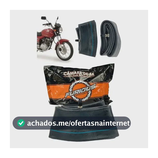 Câmara Ar Moto Aro 18 Reforçada Cg Titan Fan 125 150 160