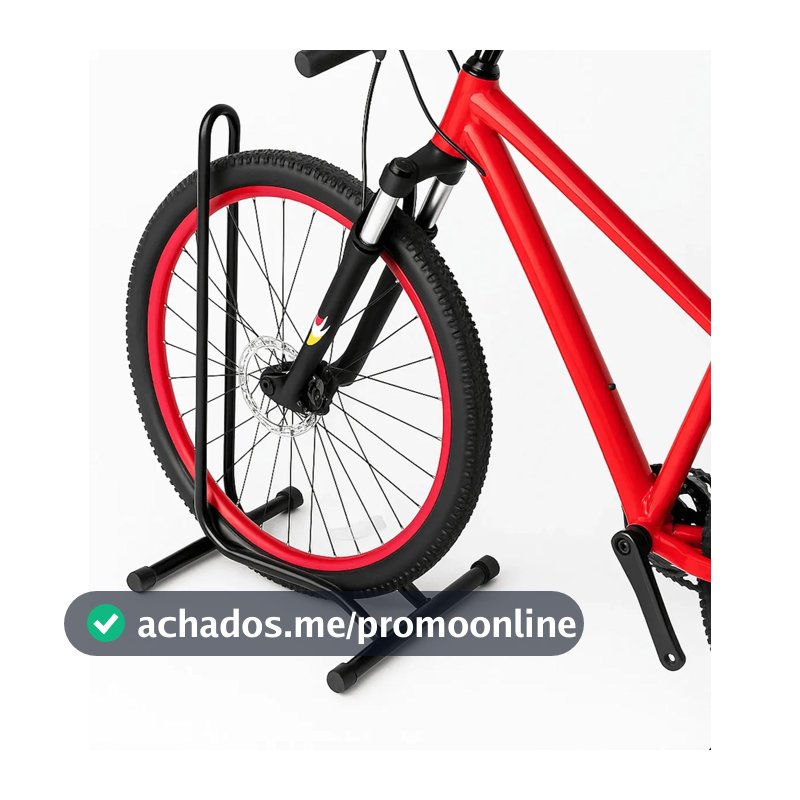 Bicicletario Suporte De Chao Para Bicicleta Aro 20 A 29 Organizador Bike Mtb Speed Estacionamento Garagem Oficina Residencial Preto