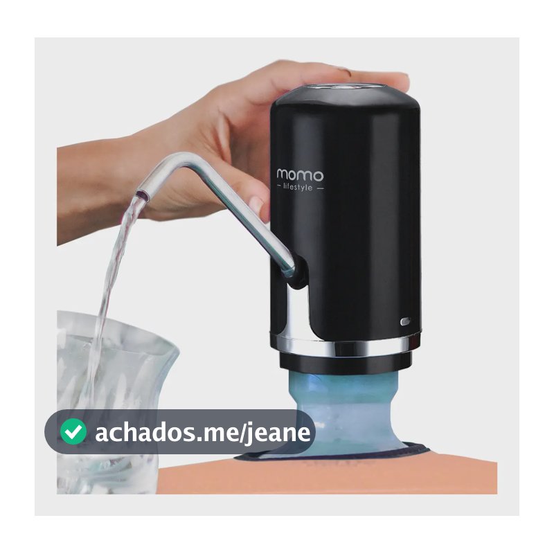 Bebedouro Bomba Elétrica Para Galão De Água Momo Lifestyle Cor Pantera Negra