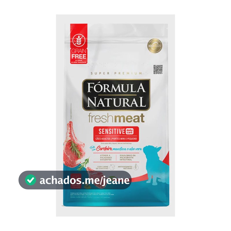Ração Fórmula Natural Fresh Meat Sensitive Adulto 2,5kg