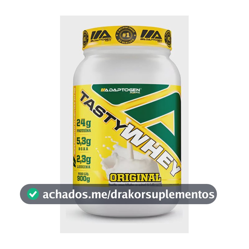 Tasty Whey 3w Gourmet Whey Adaptogen 900g Melhor Sabor Original