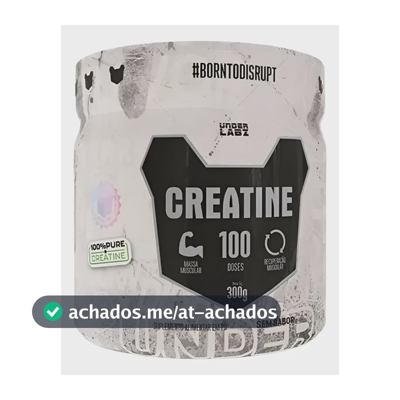 Creatina Born To Disrupt 300g Pote  - Under Labz Sem Sabor