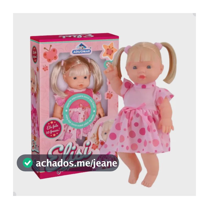 Boneca Elisi Fala Ri Com 30 Frases Auxilia Na Fala Adijomar