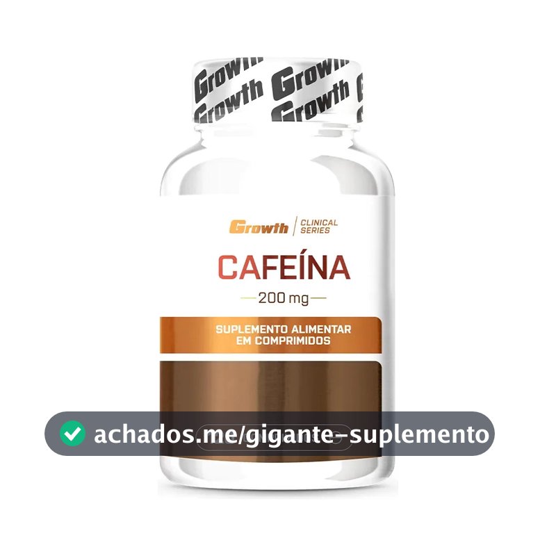 Cafeína 200mg 120 Comprimidos Growth Supplements