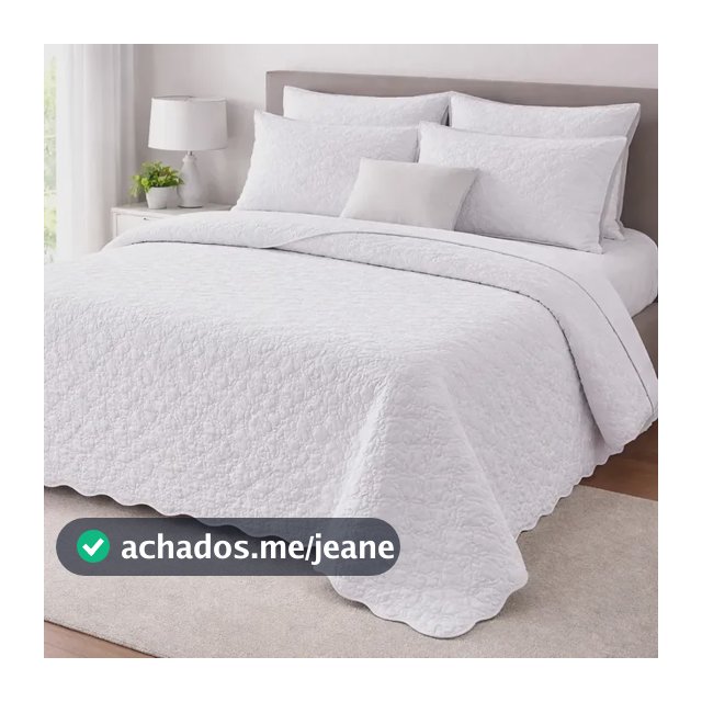 Cobre Leito Queen Matelado Dupla Face Leve Confortável Macio Branco Matelado