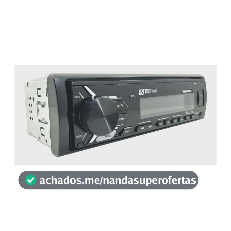 Som automotivo Tiger Auto TG0403.006 com USB bluetooth e leitor de cartão SD fm