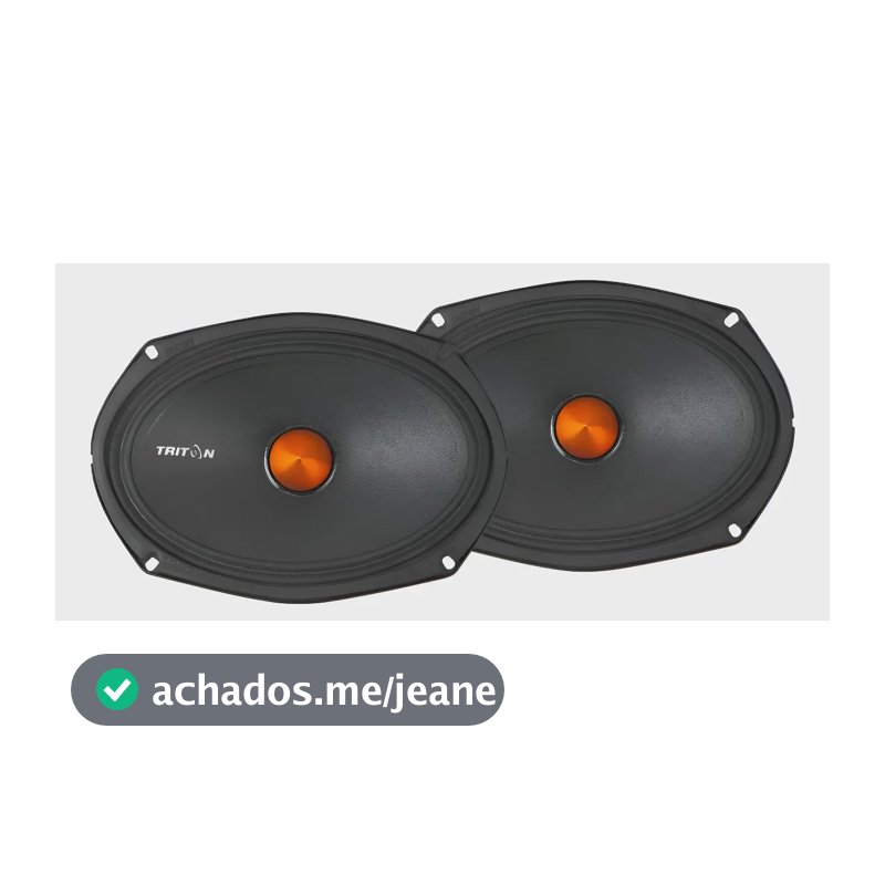 Par De Alto Falante Triton Mbx 520 6x9 Polegadas 260w 4 Ohms Preto