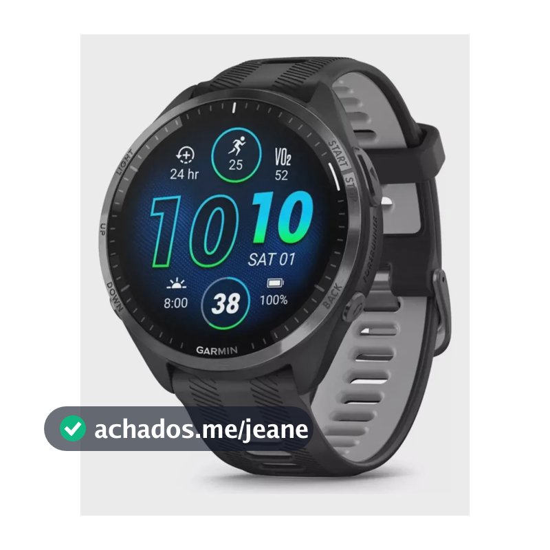 Garmin Forerunner 965 Preto Amoled 47mm Touchscreen