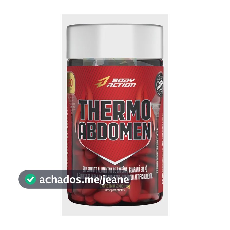 Thermo Abdomen 120caps Body Action Queimador De Gordura  Neutro