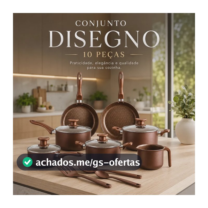 Jogo De Panelas 10 Peças Antiaderente Marrom Com Tampa De Vidro Linha Familiar Designo Cozinha Alumínio Revestido Ideal Para Fritura Arroz Vapor Fogão Gás Elétrico
