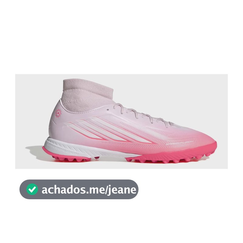 Chuteira Society Feminina F50 Sparkfusion Club adidas Rosa 38 Br