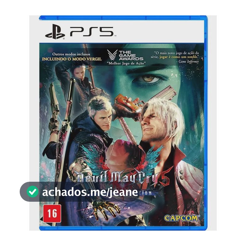 Jogo Devil May Cry 5 Ps5 Special Edition Br Midia Fisica