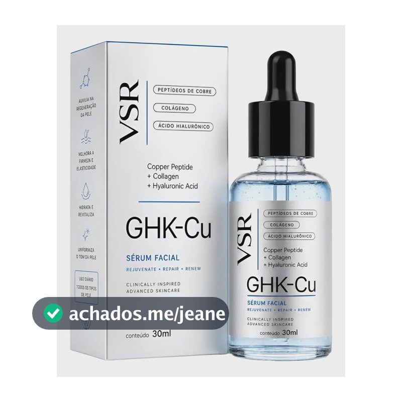 Sérum Facial Anti-idade Ghk-cu Peptídeo Cobre 30ml Vsr Todo Tipo De Pele Dia/noite