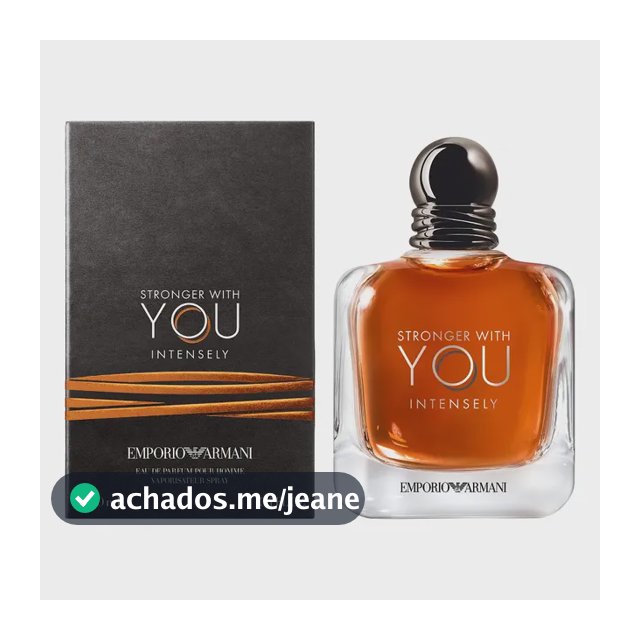 Armani Beauty Perfume Masculino Stronger With You Intensely Eau De Parfum 100ml
