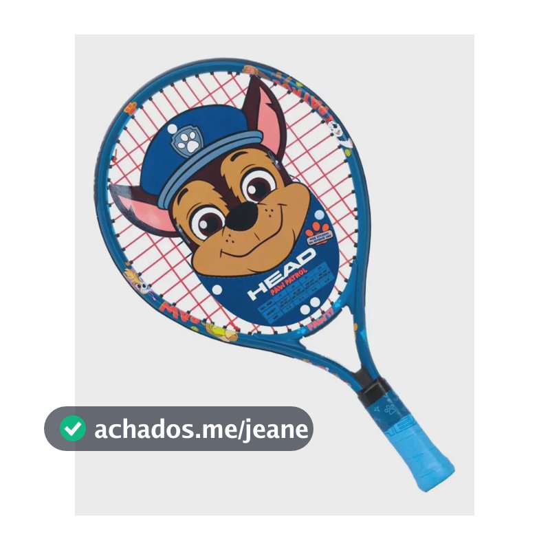 Raquete De Tênis Infantil Head Patrulha Canina 17 Azul