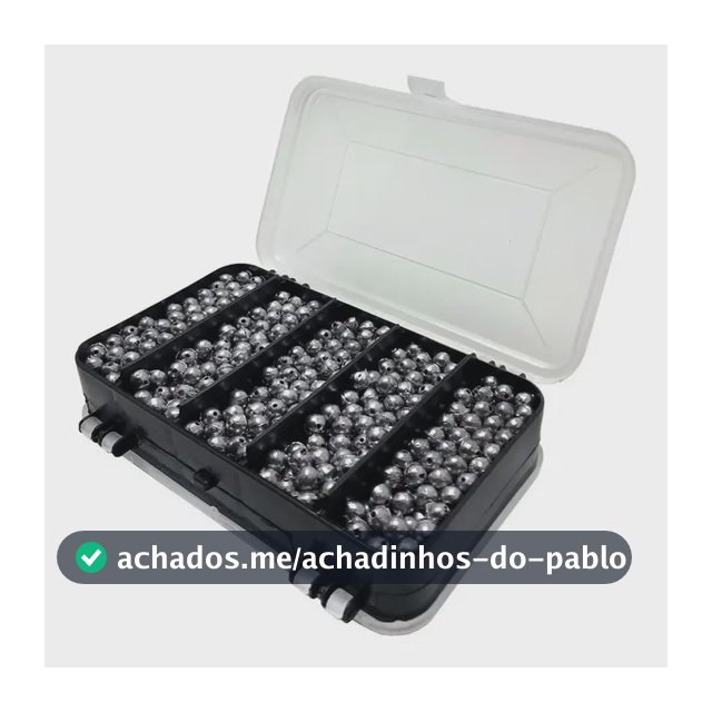 Kit Estojo Organizador Com Chumbadas 500 Gr De 2gr