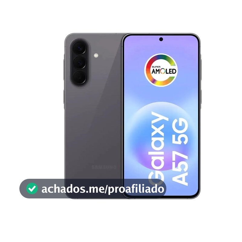 Celular Samsung Galaxy A57 5G 128GB, 8GB RAM, Câmera 50MP, IP68, Super AMOLED 6.7
