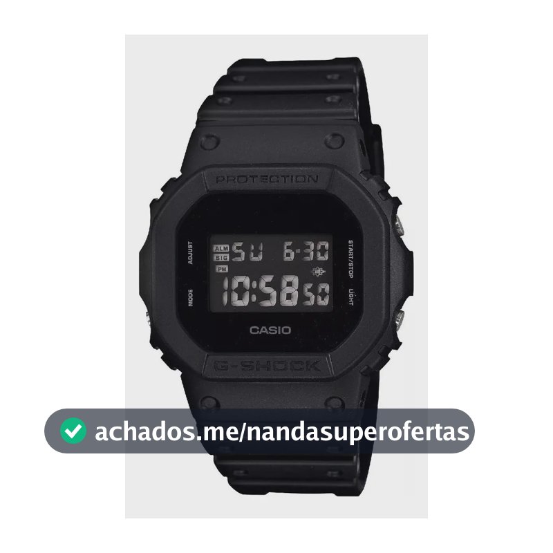 Relógio Casio Masculino G-shock Digital Preto Dw-5600bb-1dr Preto