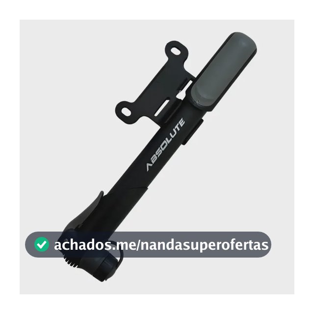 Bomba Encher Pneu Bike Mtb Absolute Nero Mini Compacta Leve Preto