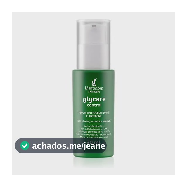 Sérum Facial Antioleosidade e Antiacne Mantecorp Skincare 30ml Glycare Control