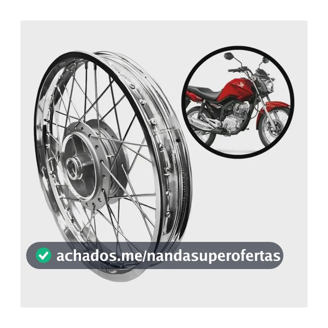 Roda Traseira Completa Raiada Honda Cg Titan 150 160 Fan Prateado