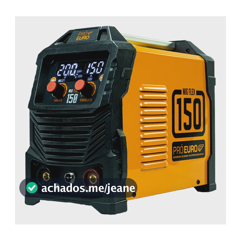 Máquina Solda Mig 150 Flex Tig Lift Mma Sem Gás Bivolt Laranja/preto 127/220v