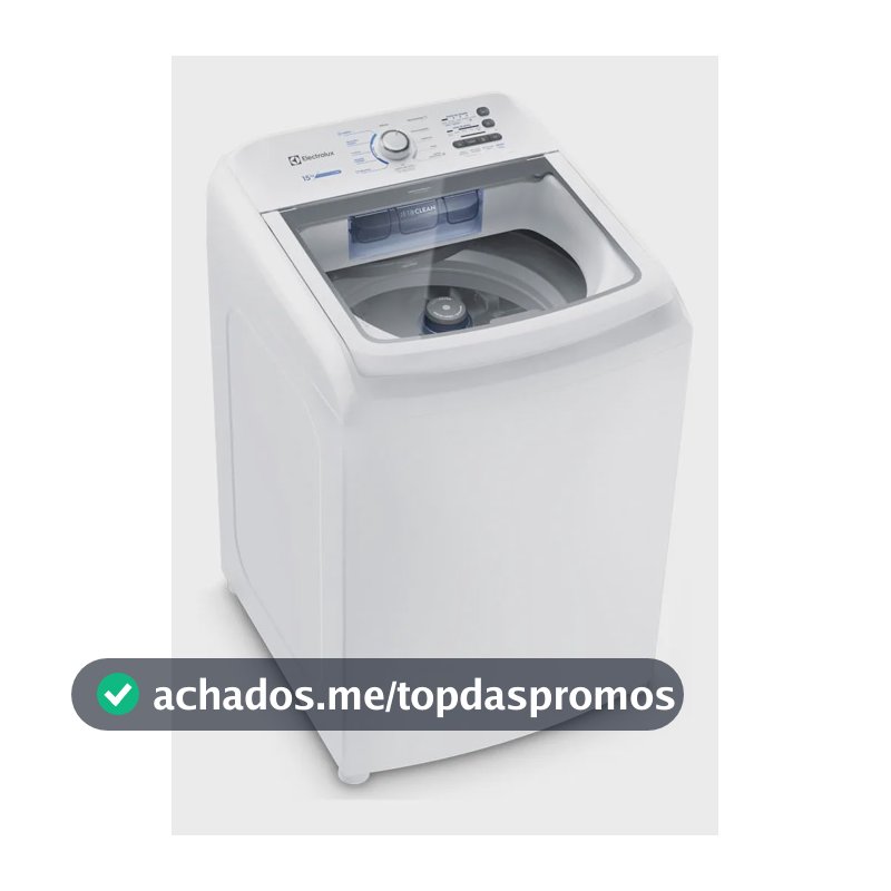 Máquina de Lavar Electrolux 15kg Branca Essential Care com Cesto Inox e Jet&Clean LED15