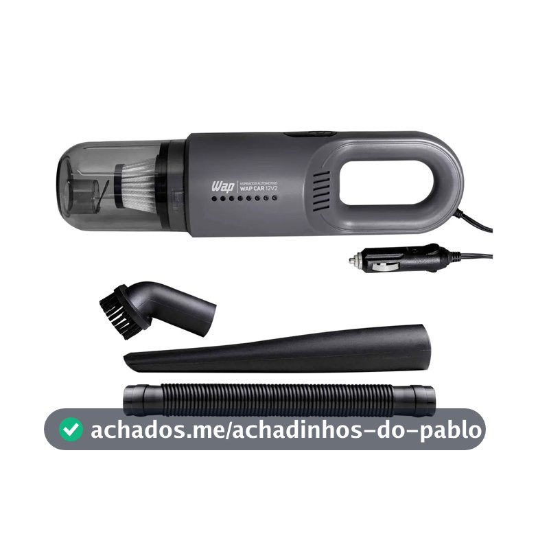 Aspirador Automotivo Portátil WAP CAR Filtro HEPA Cabo de 3,7m 180W 12V2